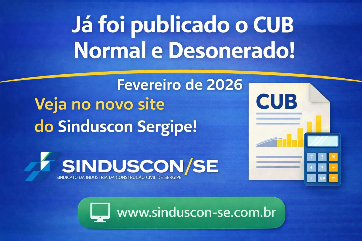Disponibilidade do Cub de Fevereiro de 2026